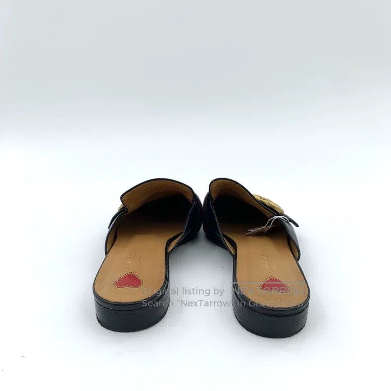 Gucci Gucci Black logo striped webbing wrap head flat slippers Size US 8.5 / IT 38.5 - 4 Thumbnail