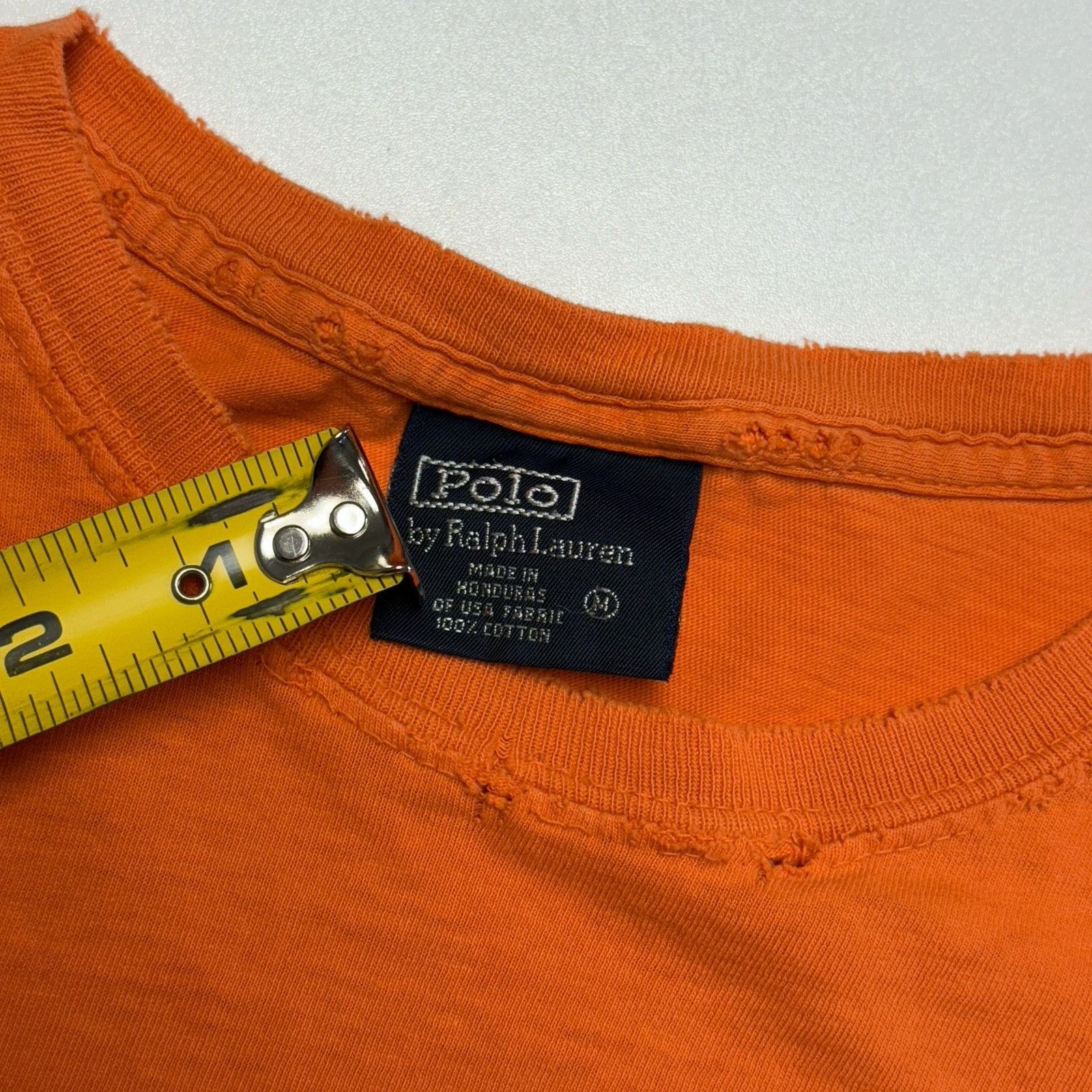 Polo Ralph Lauren Vintage Polo Ralph Lauren T Shirt Mens M 21.5x26.5 Orange Ti Size US M / EU 48-50 / 2 - 8 Thumbnail
