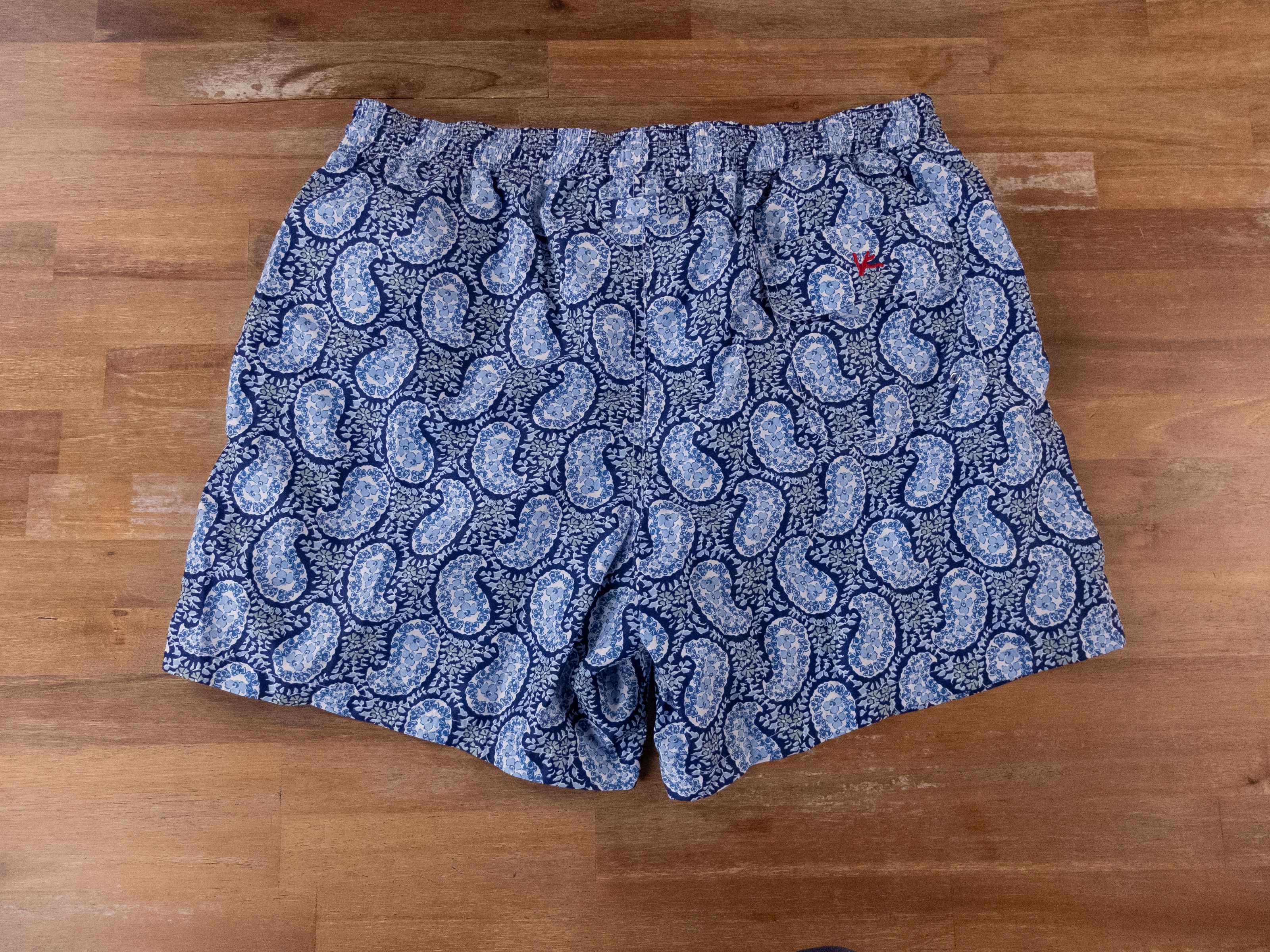 Isaia ISAIA Napoli blue white paisley swim shorts trunks XXL 2XL Size US 38 / EU 54 - 5 Thumbnail