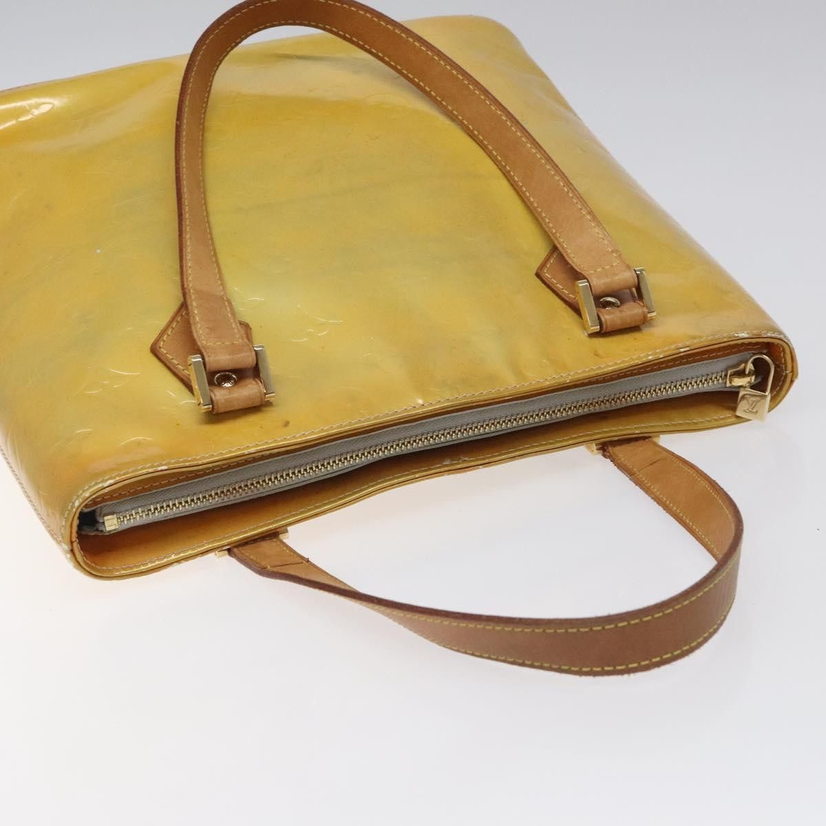 Louis Vuitton LOUIS VUITTON Monogram Vernis Houston Hand Bag Gris M91053 Size ONE SIZE - 6 Thumbnail