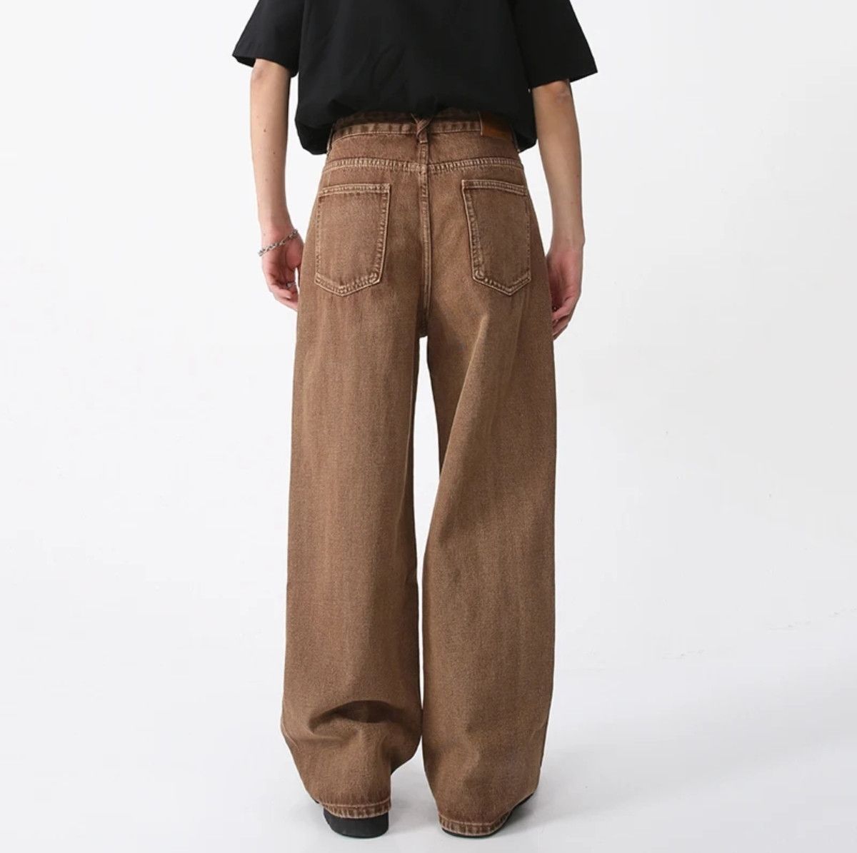 Jean vintage Wide Leg Male Jeans Size US 29 - 3 Thumbnail