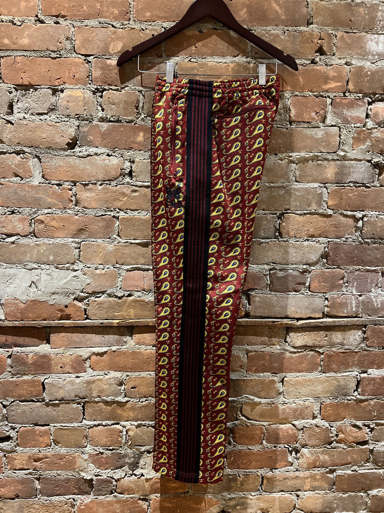 END. × Needles Needles x END. Paisley Poly Jacquard Track Pants Size US 31 - 1 Thumbnail