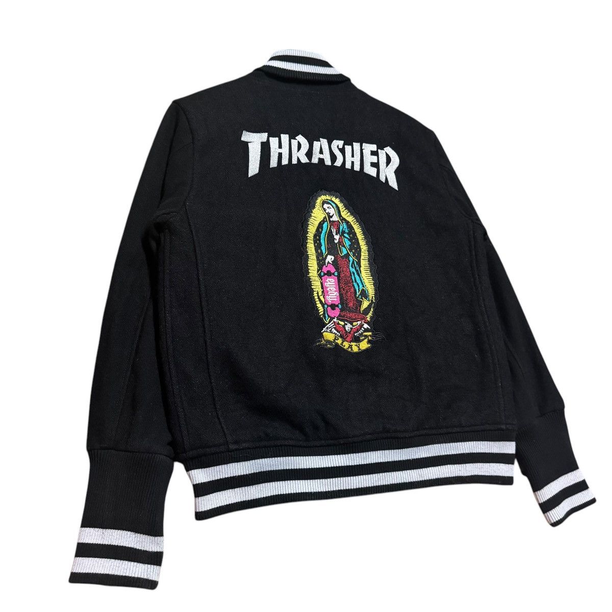 Japanese Brand Eye Candy X Thrasher Magazine Baseball Varsity Jacket Size US M / EU 48-50 / 2 - 2 Thumbnail