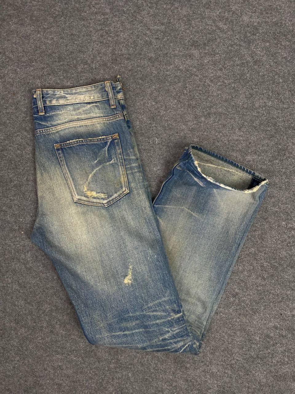 R.Newbold vintage r.newbold distressed denim nice design Size US 36 / EU 52 - 1 Thumbnail
