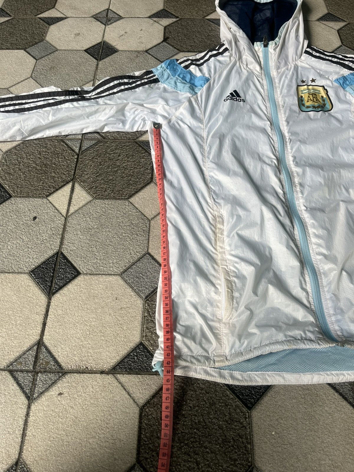 Adidas Argentina Messi 2014 Adidas Rain Jacket D83719 Size US M / EU 48-50 / 2 - 15 Thumbnail