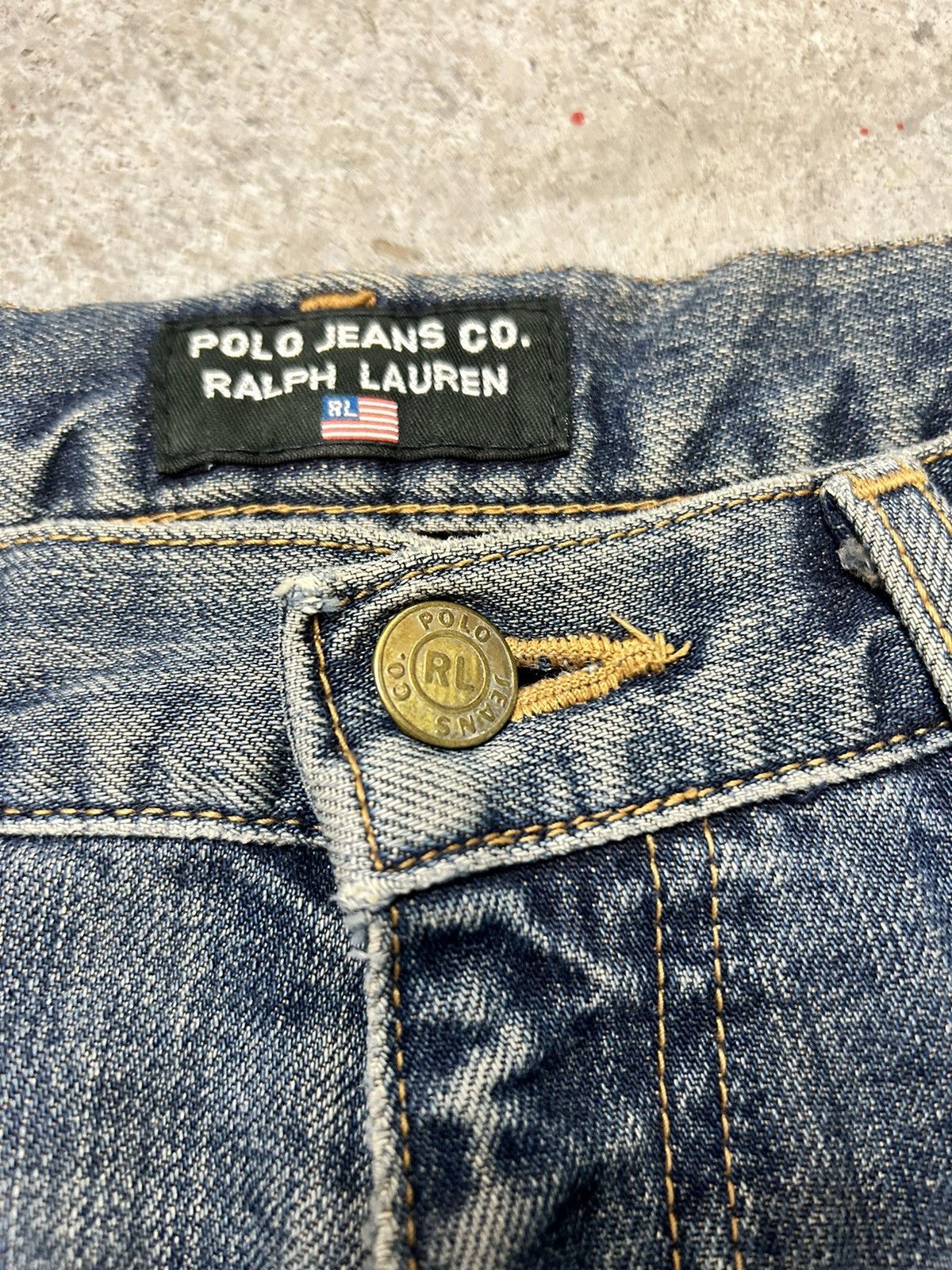 Polo Ralph Lauren Ralph Lauren Vintage Ripped Denim Jeans Size US 34 / EU 50 - 3 Thumbnail