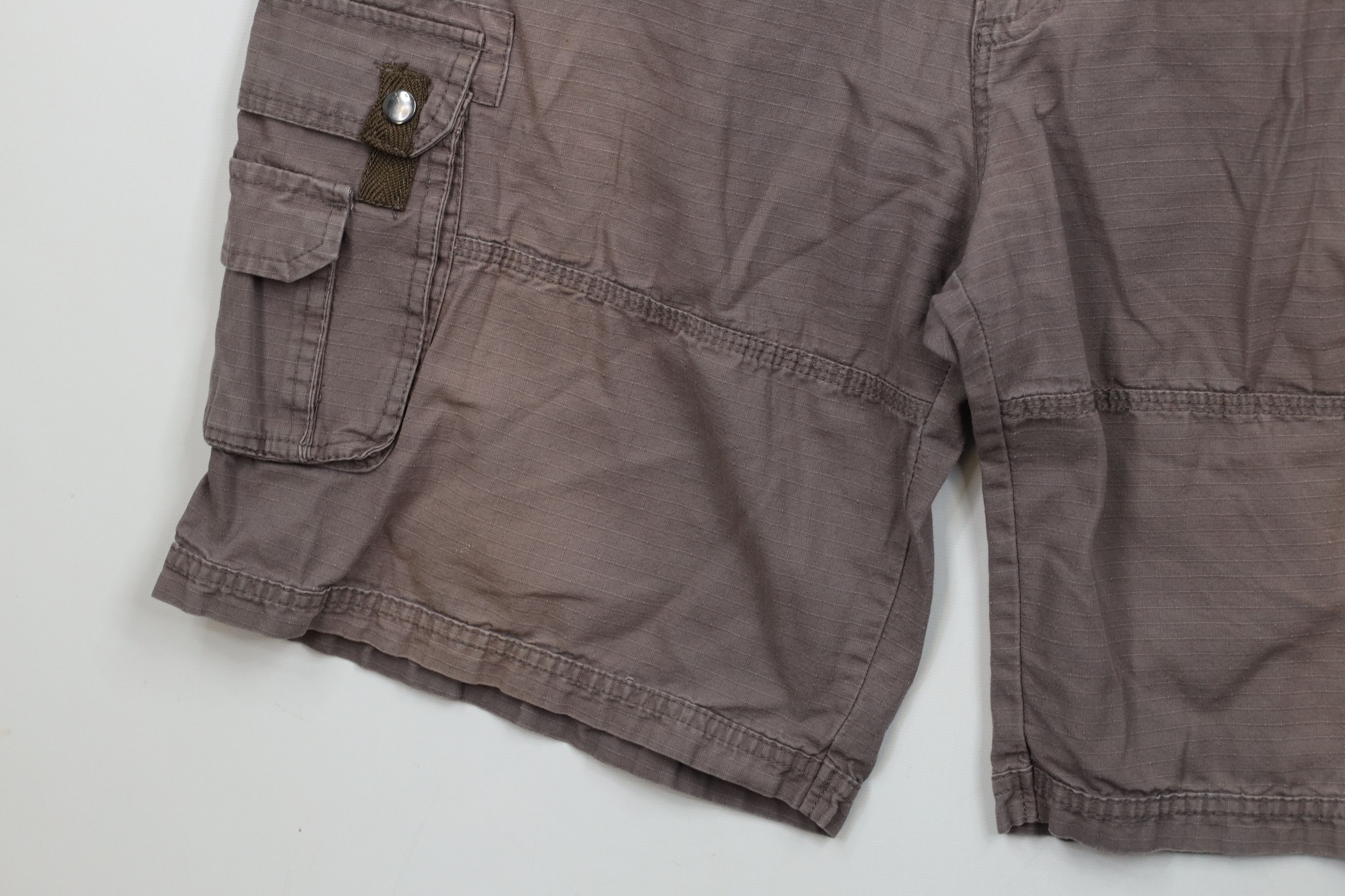 Vintage Vintage Y2K Streetwear Faded Ripstop Baggy Cargo Shorts Gray Size US 38 / EU 54 - 6 Thumbnail