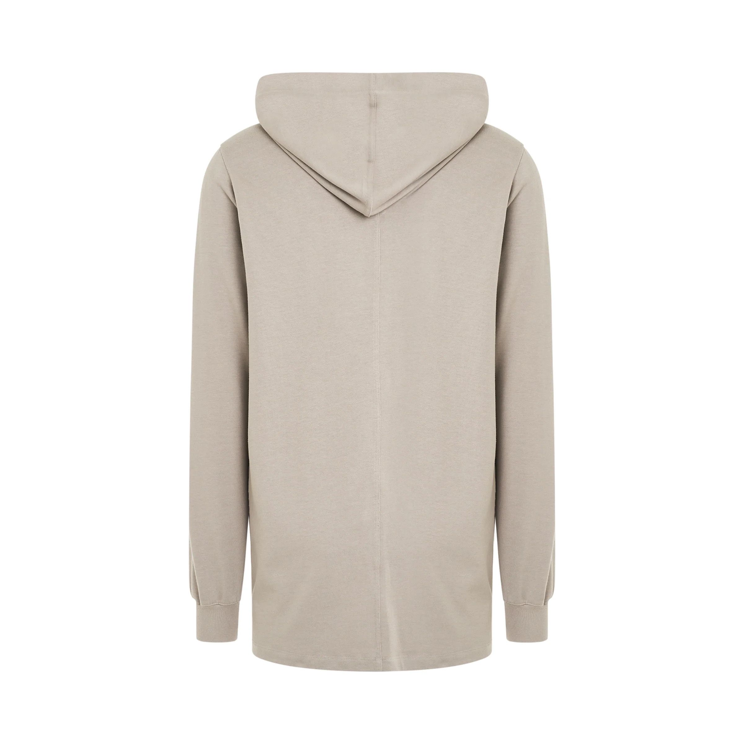 Rick Owens o1mris0824 Drawstring Long Hoodie in Pearl Size US M / EU 48-50 / 2 - 5 Thumbnail