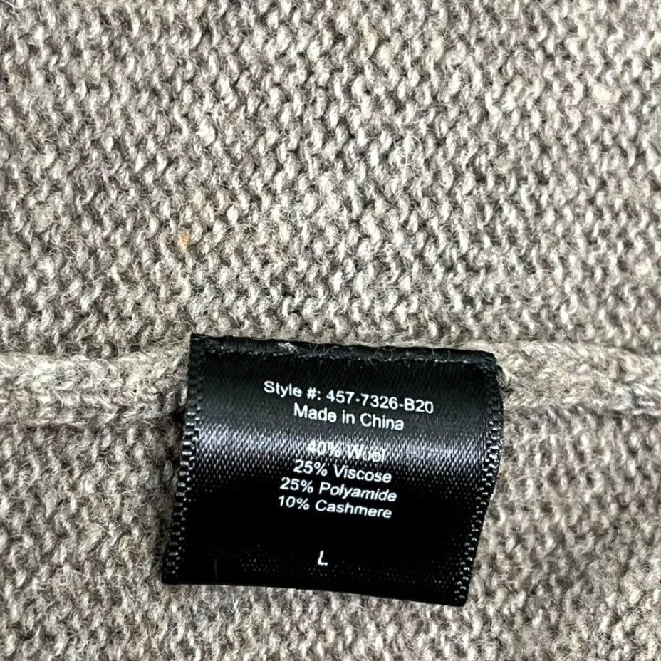 Jenni Kayne Sweater Womens Large Brown Wool Cashmere Quiet Luxury Old Money Soft