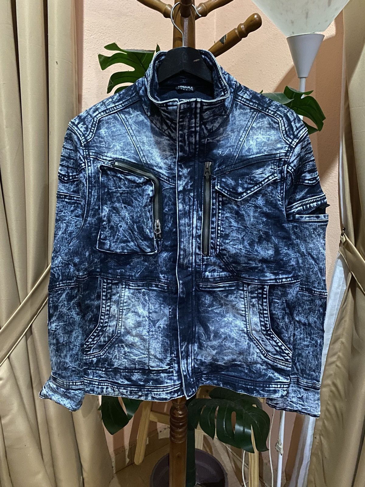 Japanese Brand Cordura Denim Jacket Procore Blue Wash – Rugged Workwear Size US M / EU 48-50 / 2 - 3 Thumbnail