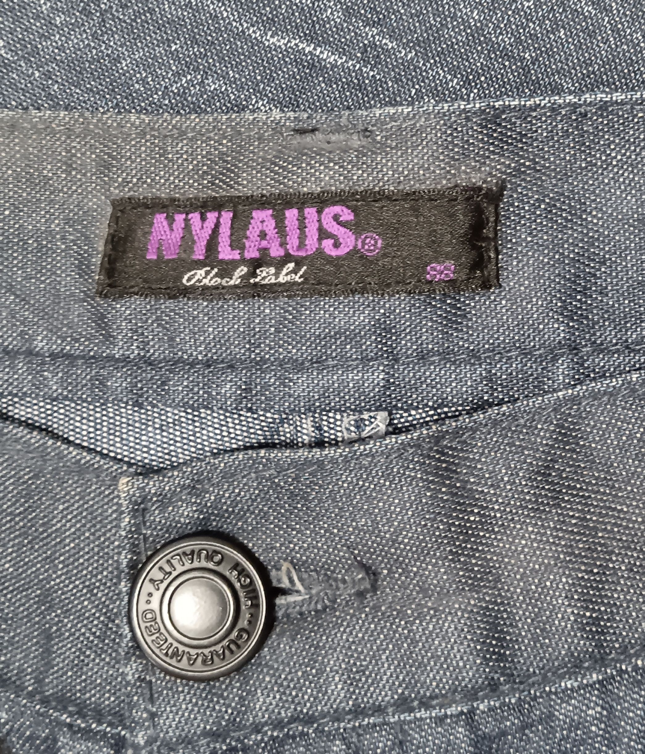 Japanese Brand NYLAUS BLACK LABEL SEASONED JEANS Size US 34 / EU 50 - 2 Thumbnail