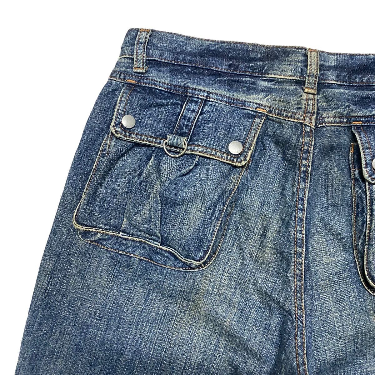 Vintage Vintage BIG JOHN Denim Cargo Pocket Jeans Size US 34 / EU 50 - 11 Thumbnail