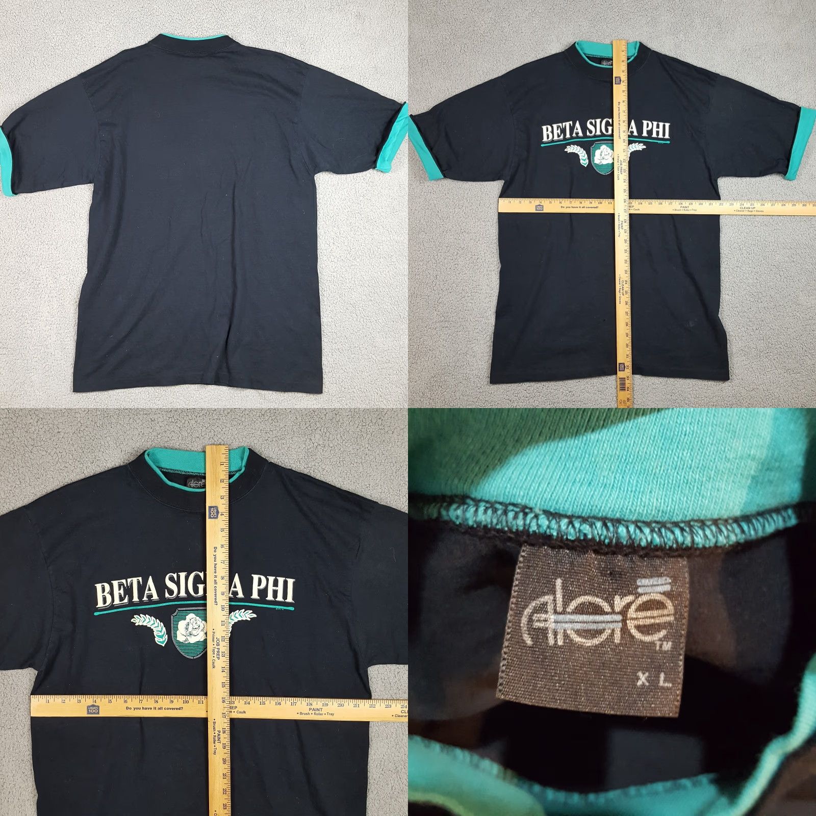 Vintage VINTAGE Beta Sigma Phi T-Shirt College University 90s XL Blue Men Short Sleeve Crew Neck Embroidered Logo Size US XL / EU 56 / 4 - 8 Thumbnail