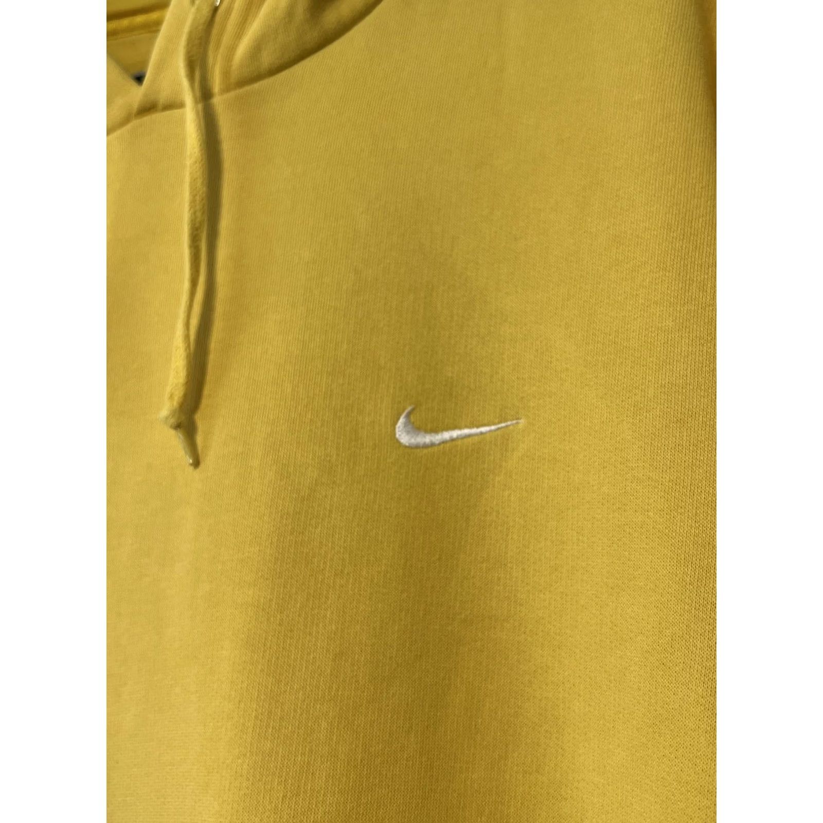 Nike Vintage Nike Center Swoosh Hoodie Yellow Silver Tag Mens Large Size US L / EU 52-54 / 3 - 2 Thumbnail