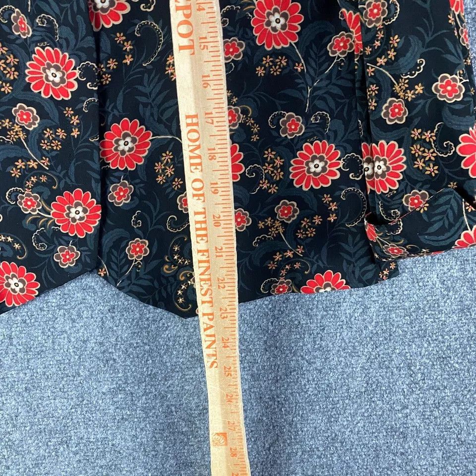 Other Sag Harbor Top Women's 8 Button Up Floral Long Sleeve Size M / US 6-8 / IT 42-44 - 5 Thumbnail