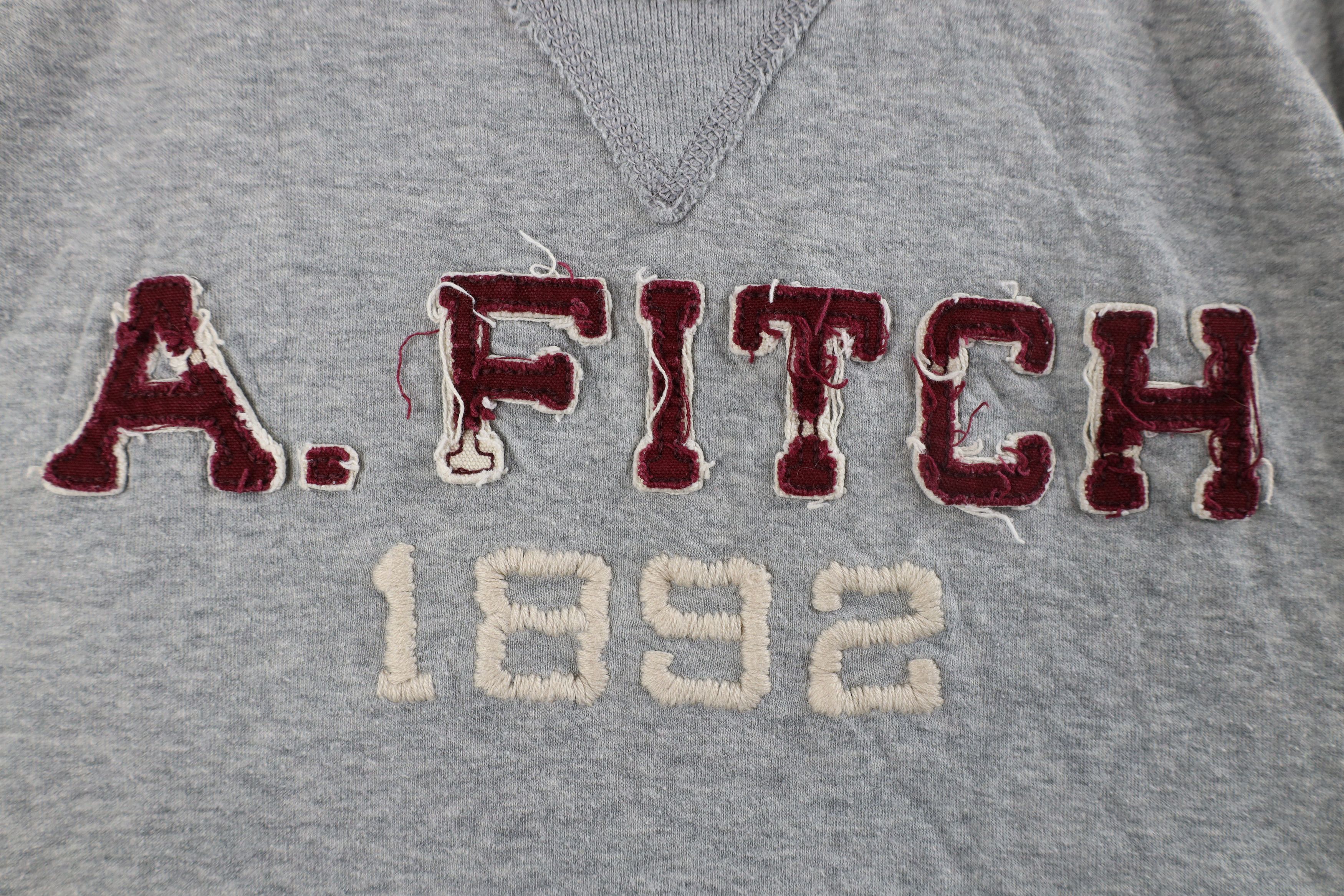 Abercrombie & Fitch × Vintage Vintage Abercrombie & Fitch Spell Long Sleeve T-Shirt Gray Size US XXL / EU 58 / 5 - 4 Thumbnail