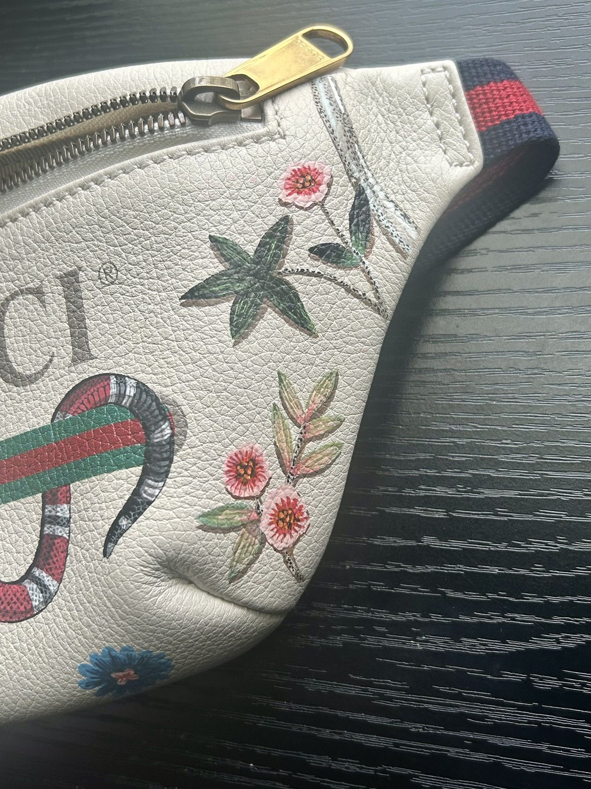 Gucci Super Rare Gucci snake logo flora belt bag Size ONE SIZE - 21 Thumbnail