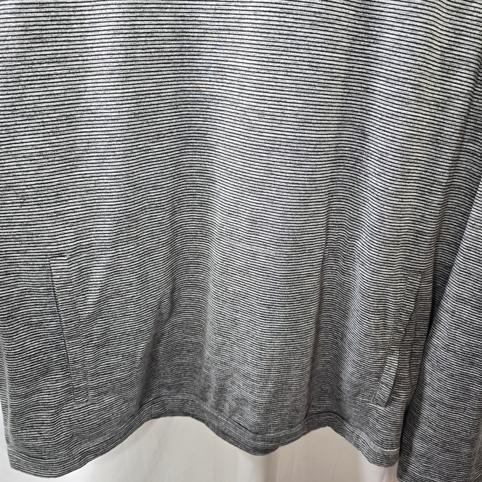 Other 01. ALGO Performance Quick Dry Gray Stripe Hooded Top Large Size US L / EU 52-54 / 3 - 5 Thumbnail