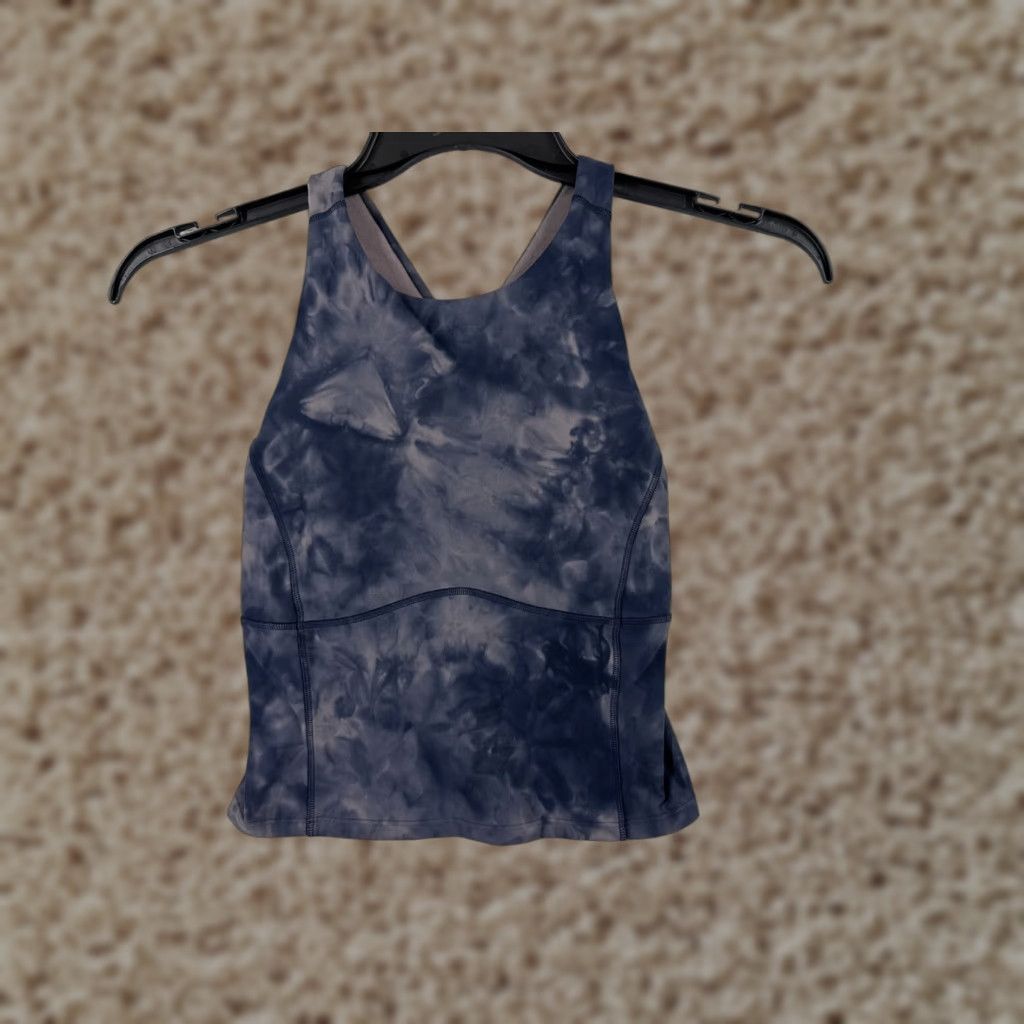Lululemon Lululemon Shirt Women 4 Blue Tank Top Sleeveless Casual Nulu Fabric - 4 - Blue - Tank - Women - Regular - All Seasons - Sports - W1DI2S Size S / US 4 / IT 40 - 1 Thumbnail