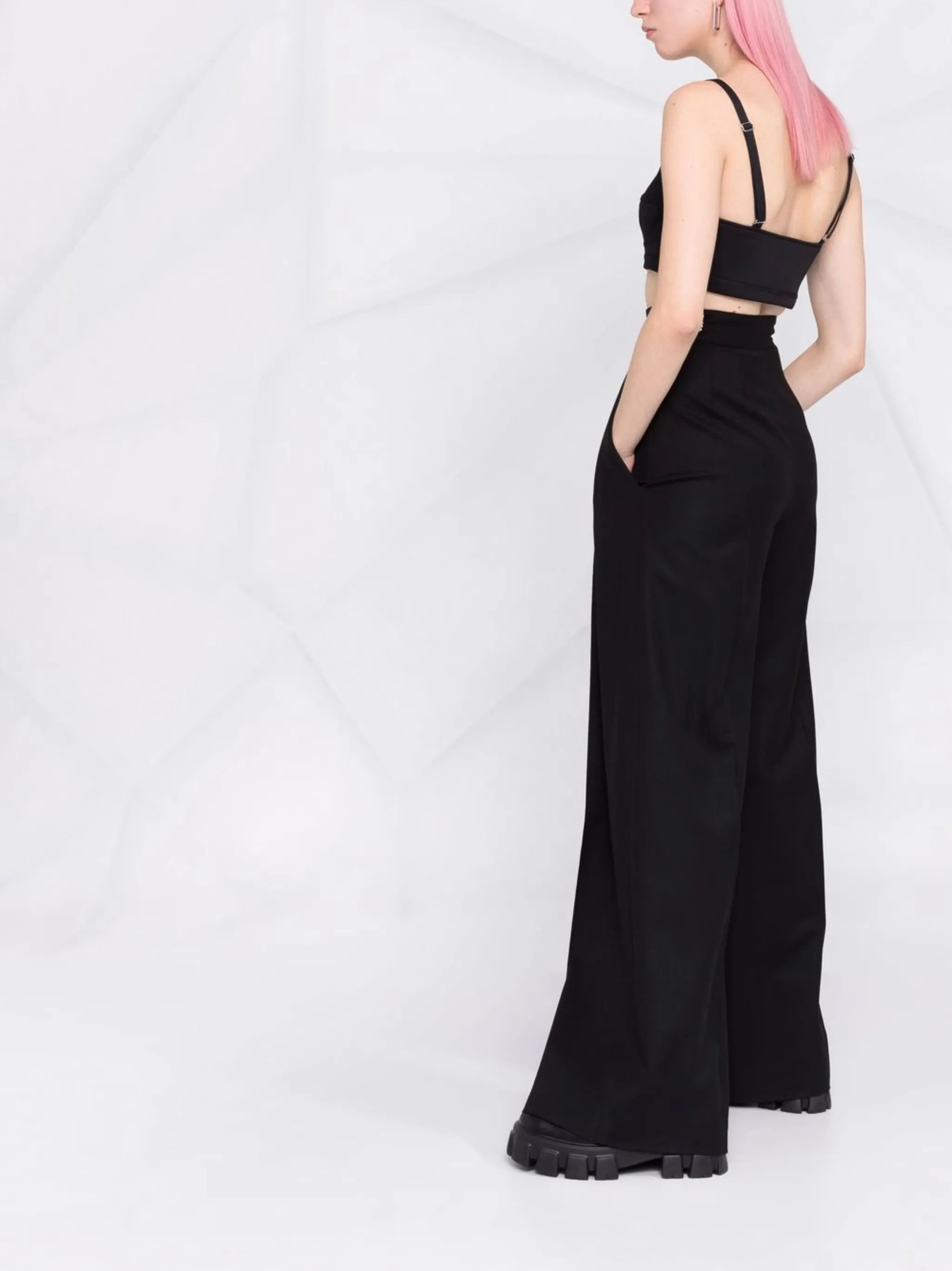 Alexander McQueen o1y0325 Bustier Top in Black Size XL / US 12-14 / IT 48-50 - 6 Thumbnail