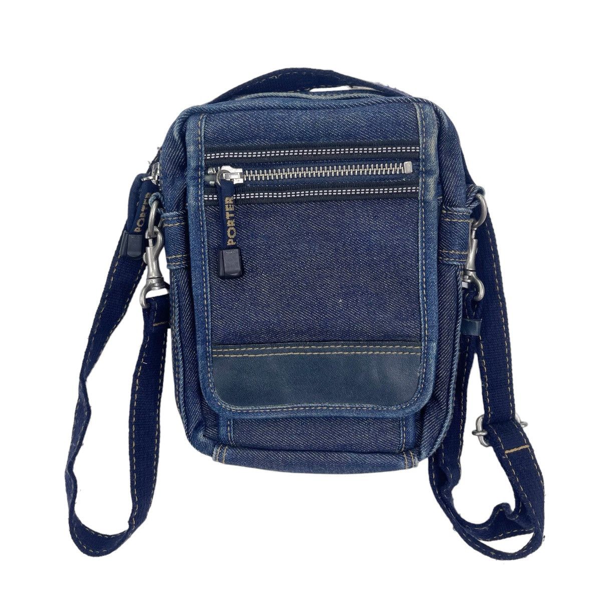 Porter × Porter Classic Porter Blue Denim Crossbody Bag Size ONE SIZE - 2 Thumbnail
