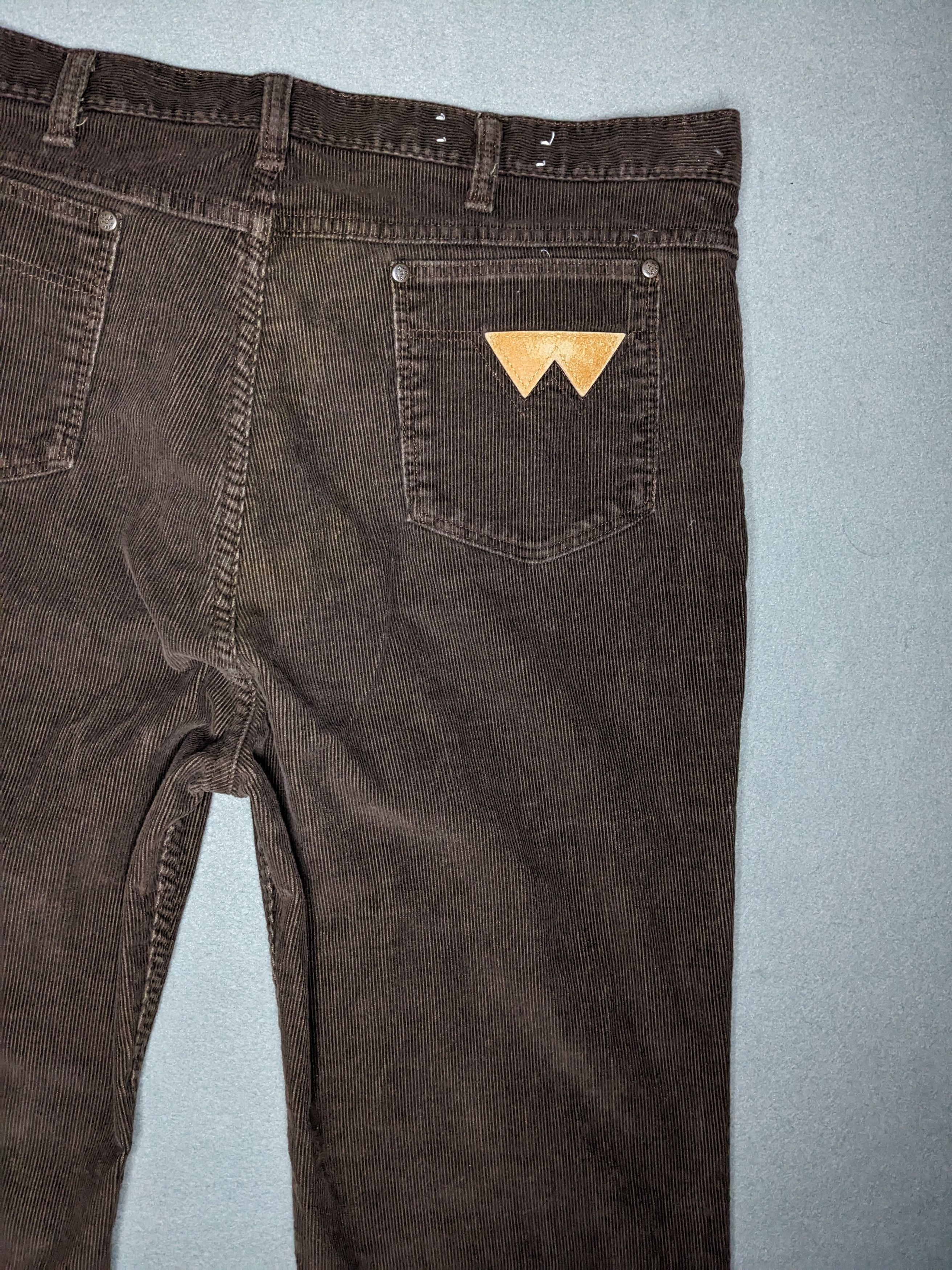 Wrangler VTG 80s Wrangler Corduroy Pants 40x35 Western Leather Logo Size US 40 / EU 56 - 7 Thumbnail