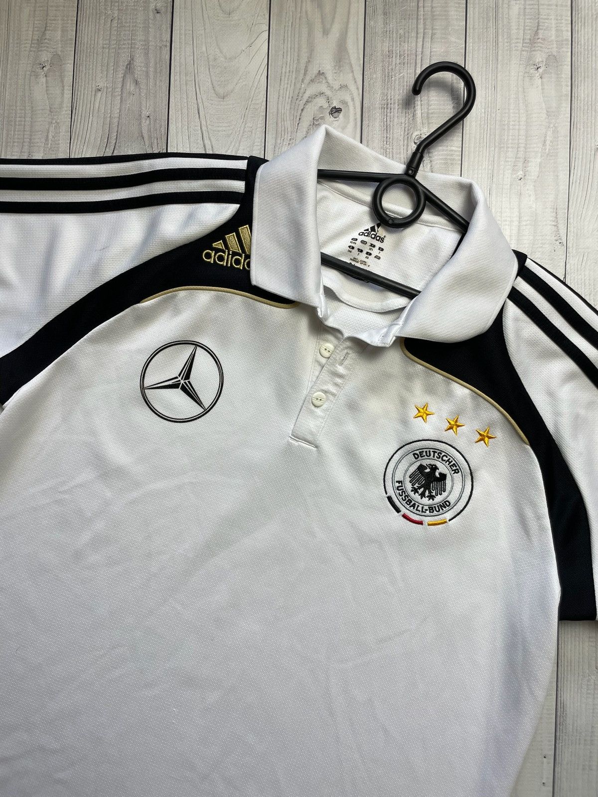 Mercedes-Benz Adidas Deutschland x Mercedes Benz soccer polo rare Size L Size US L / EU 52-54 / 3 - 2 Thumbnail