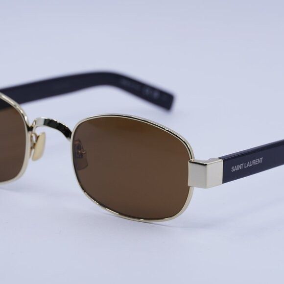 Saint Laurent Paris 🕶️ New Saint Laurent SL706 001 Sunglasses - Light Gold Size ONE SIZE - 9 Thumbnail