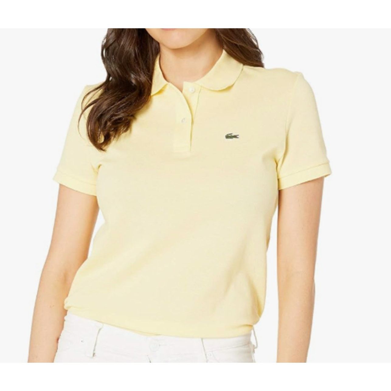 Lacoste Women's Classic Fit Short Sleeve Polo Yellow 14