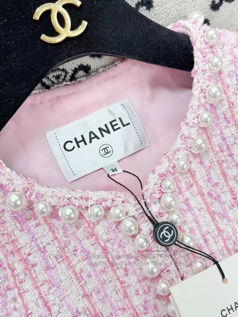 Chanel Chanel Four-pocket long-sleeved knitted jacket with fine g Size XS / US 0-2 / IT 36-38 - 6 Thumbnail