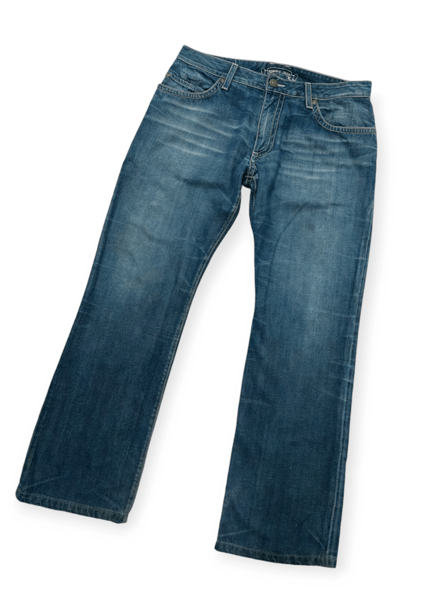 Robins Jeans Robins Jeans Flare Buckle Back Denim Size US 34 / EU 50 - 4 Thumbnail