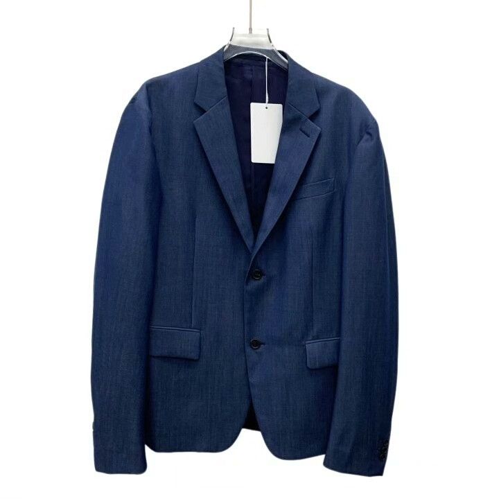 Prada Prada Blue Wool Suit Set Size US L / EU 52-54 / 3 - 2 Thumbnail