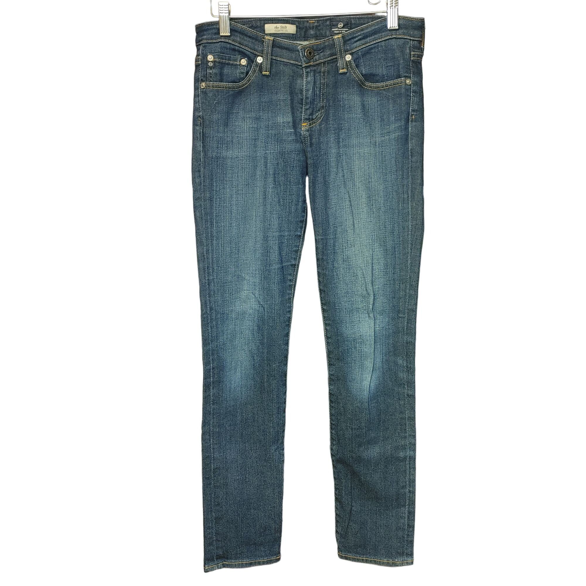 Other AG | Adriano Goldschmied Medium Washed Blue Denim Straight L Size 26" / US 2 / IT 38 - 1 Thumbnail