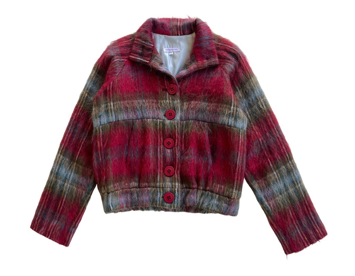 Vintage Hoxton Boutique England Fuzzy Mohair Blouson Jacket Size M / US 6-8 / IT 42-44 - 5 Thumbnail