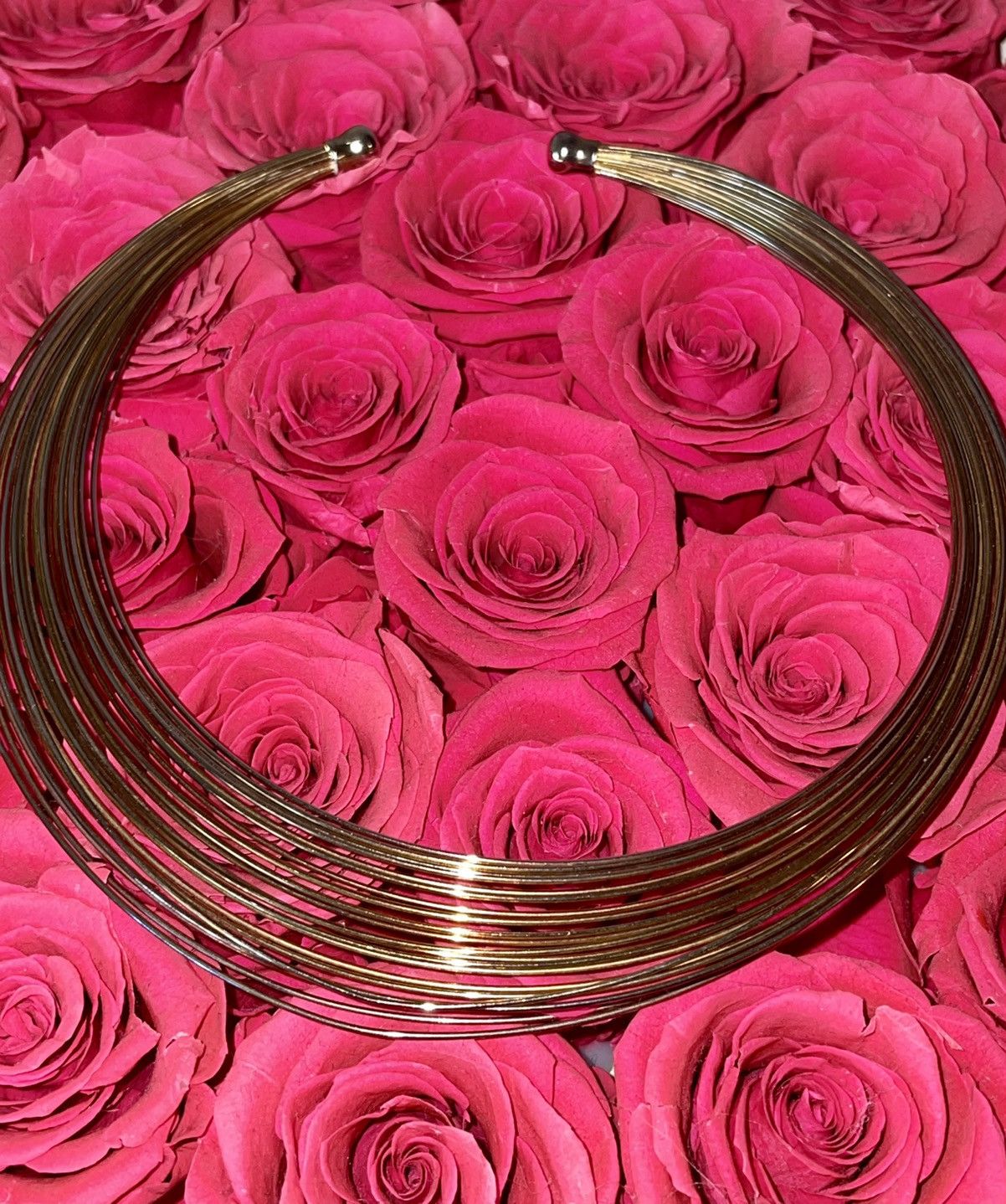 Vintage Vintage 60’s Mixed Metal 20 Strand Choker Collar Size ONE SIZE - 2 Thumbnail