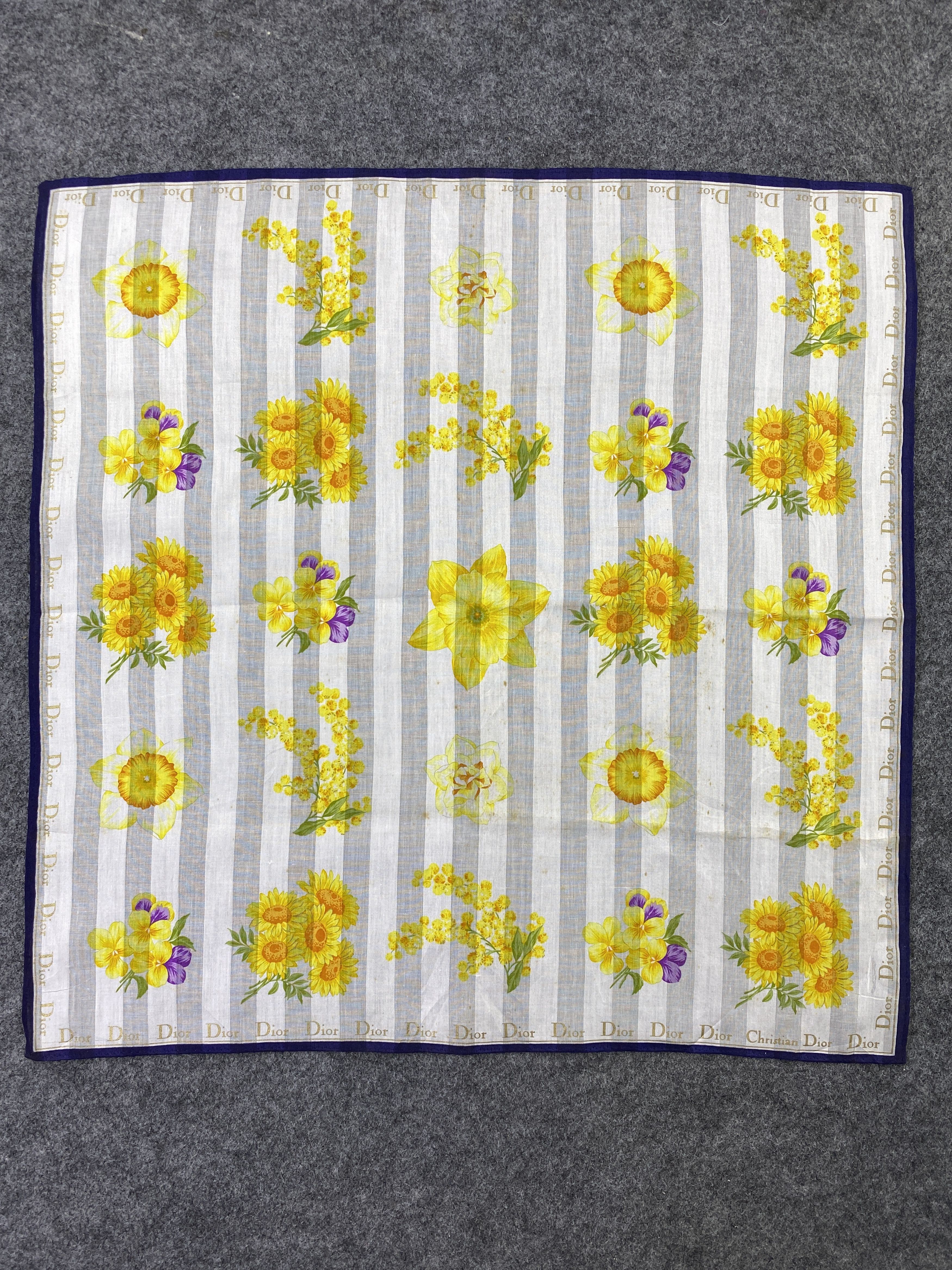 Christian Dior Monsieur Christian Dior Handkerchief / Bandana / Neckerchief-B249 Size ONE SIZE - 3 Thumbnail