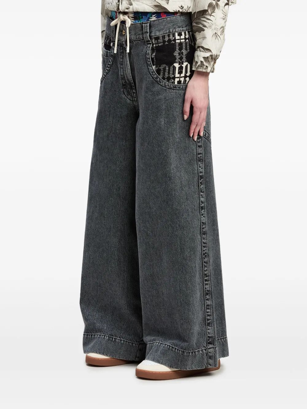 Palm Angels o1y1125 Denim Pant in Black Size 24" / US 00 / IT 34 - 3 Thumbnail