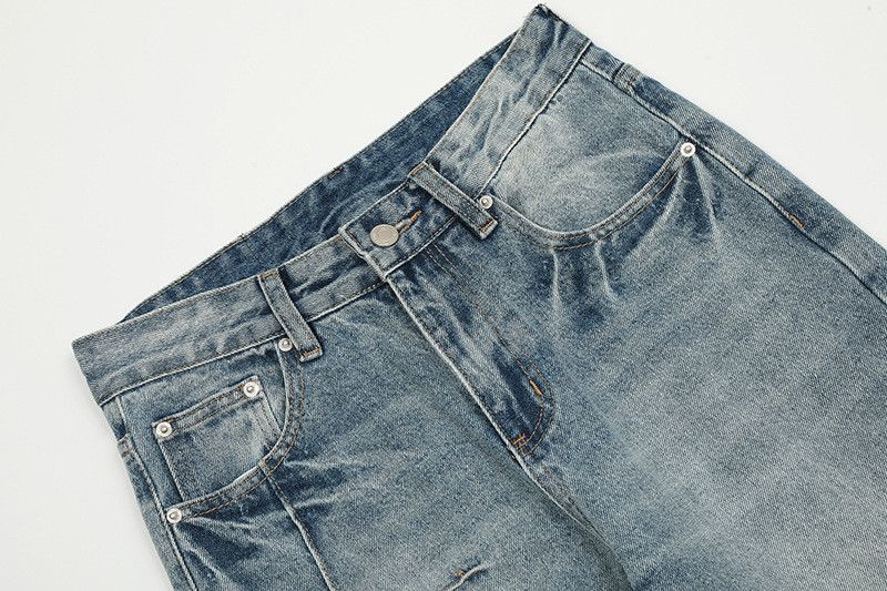 Jean American high street flared light blue washed jeans Size US 32 / EU 48 - 3 Thumbnail