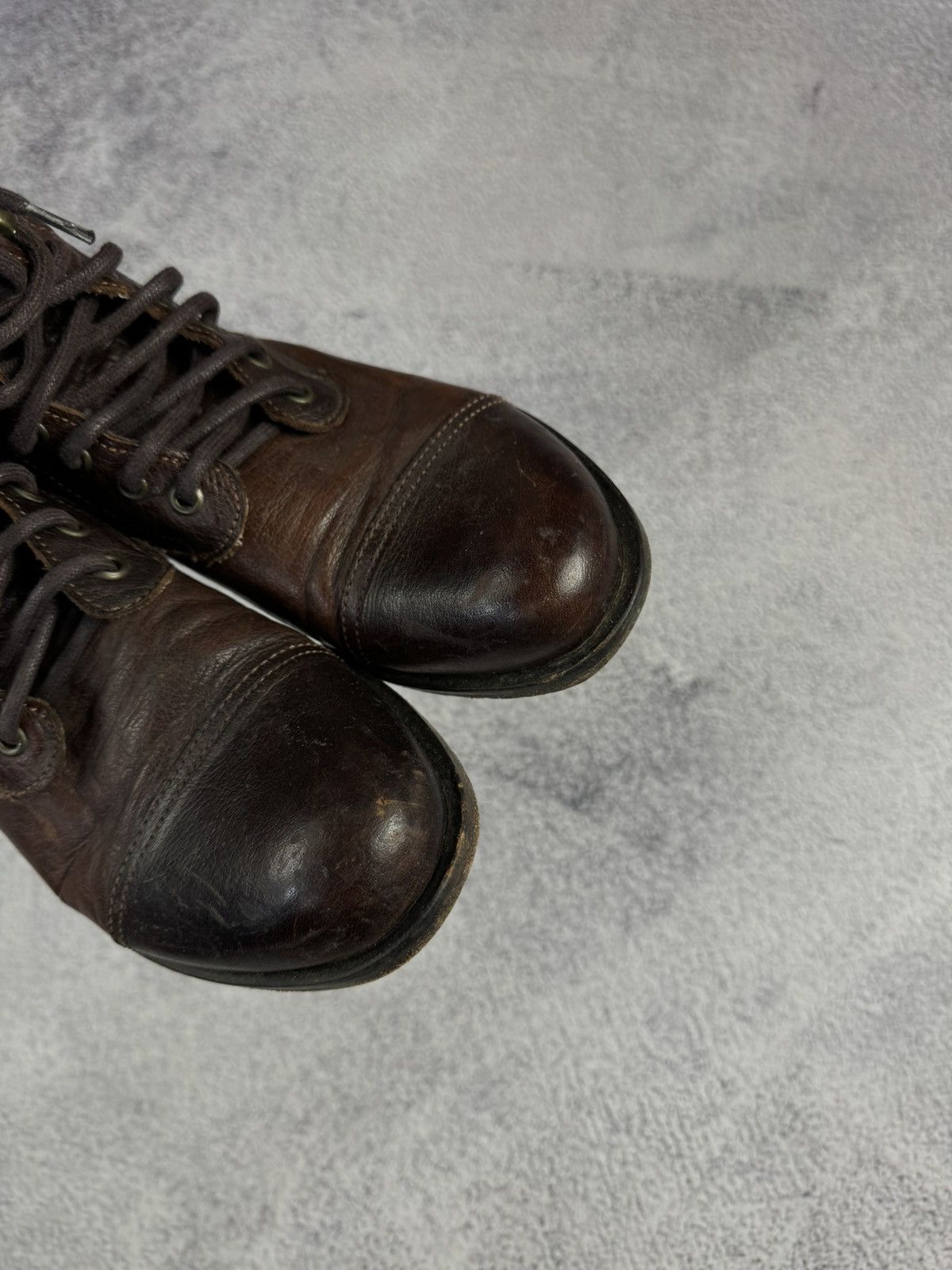 Dolce & Gabbana × Vintage DOLCE GABBANA Vintage Leather Unisex Boots Shoes Brown Size US 10 / IT 40 - 5 Thumbnail