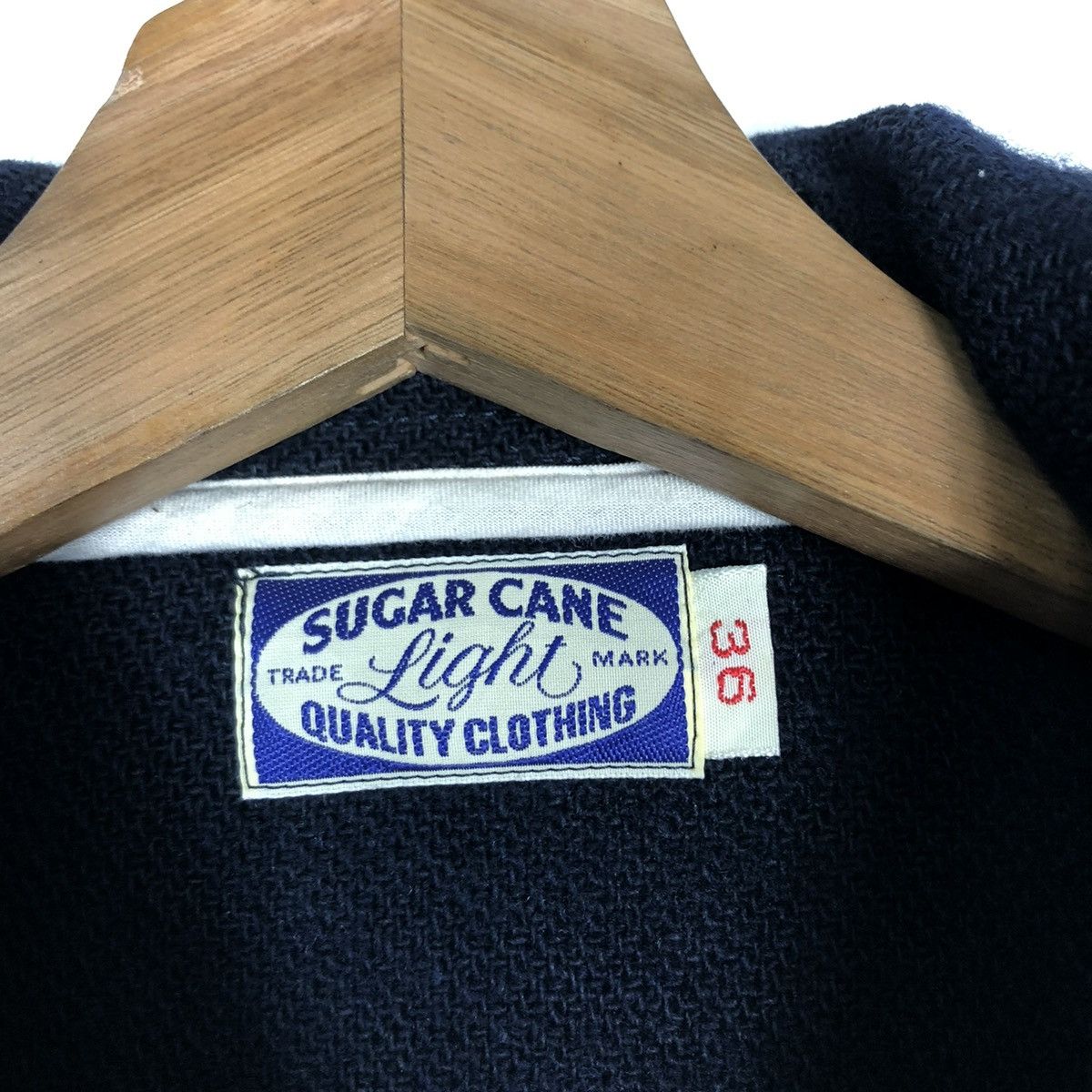 Sugar Cane 🔥VINTAGE CROPPED WOOL JACKET SUGAR CANE SC11635 Size XS / US 0-2 / IT 36-38 - 17 Thumbnail