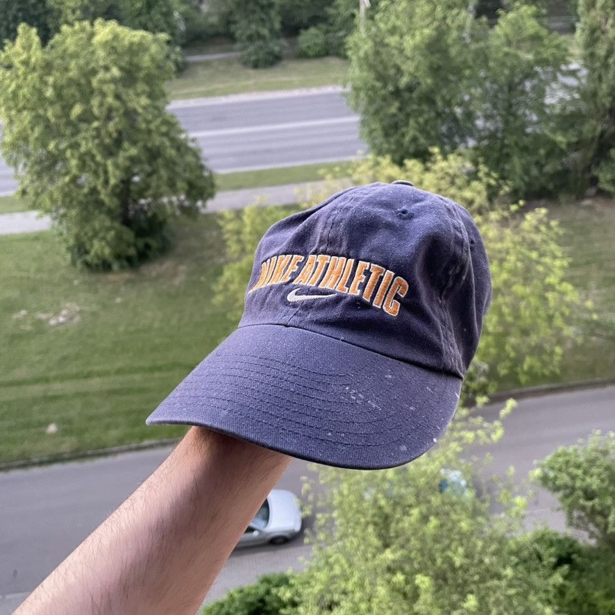 Nike Nike cap hat vintage 90s navy faded distessed Size ONE SIZE - 1 Thumbnail