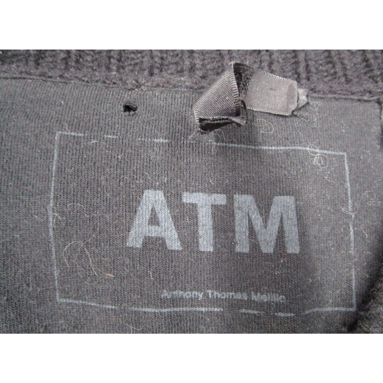 ATM Anthony Thomas Melillo ATM Anthony Thomas Melillo Sweater Womens Small Black Merino Wool Full Zip Knit Size S / US 4 / IT 40 - 2 Thumbnail
