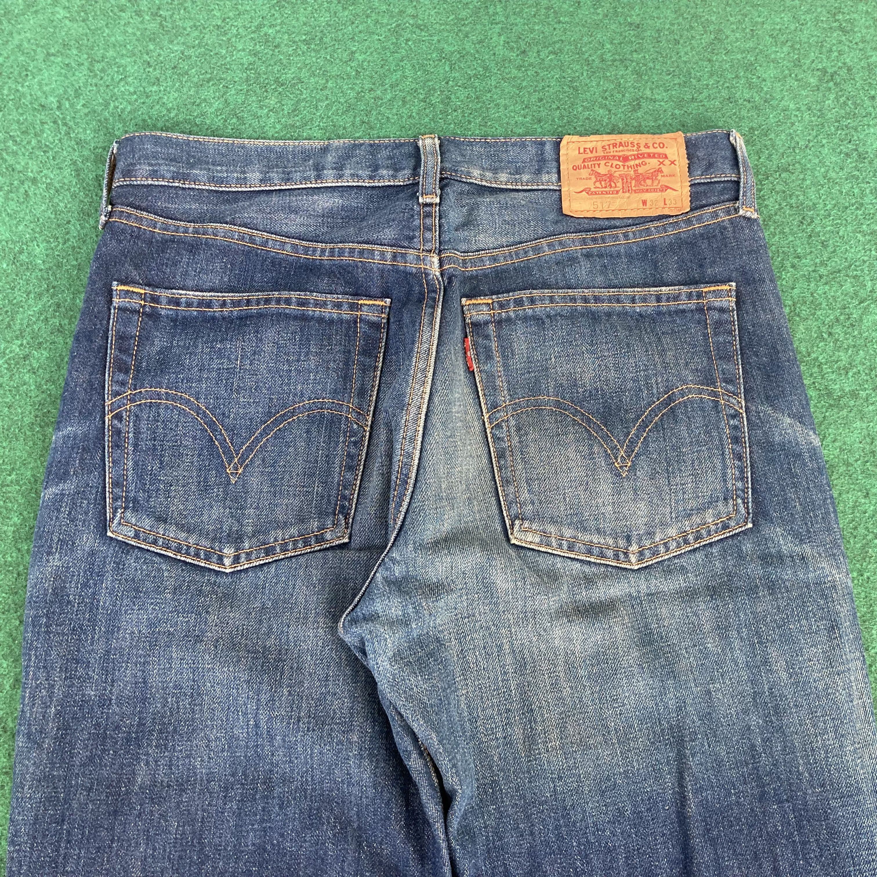 Levi's × Vintage Vtg Levis 517 Denim Flare Sz 31 Bootcut Jeans Size US 31 - 9 Thumbnail