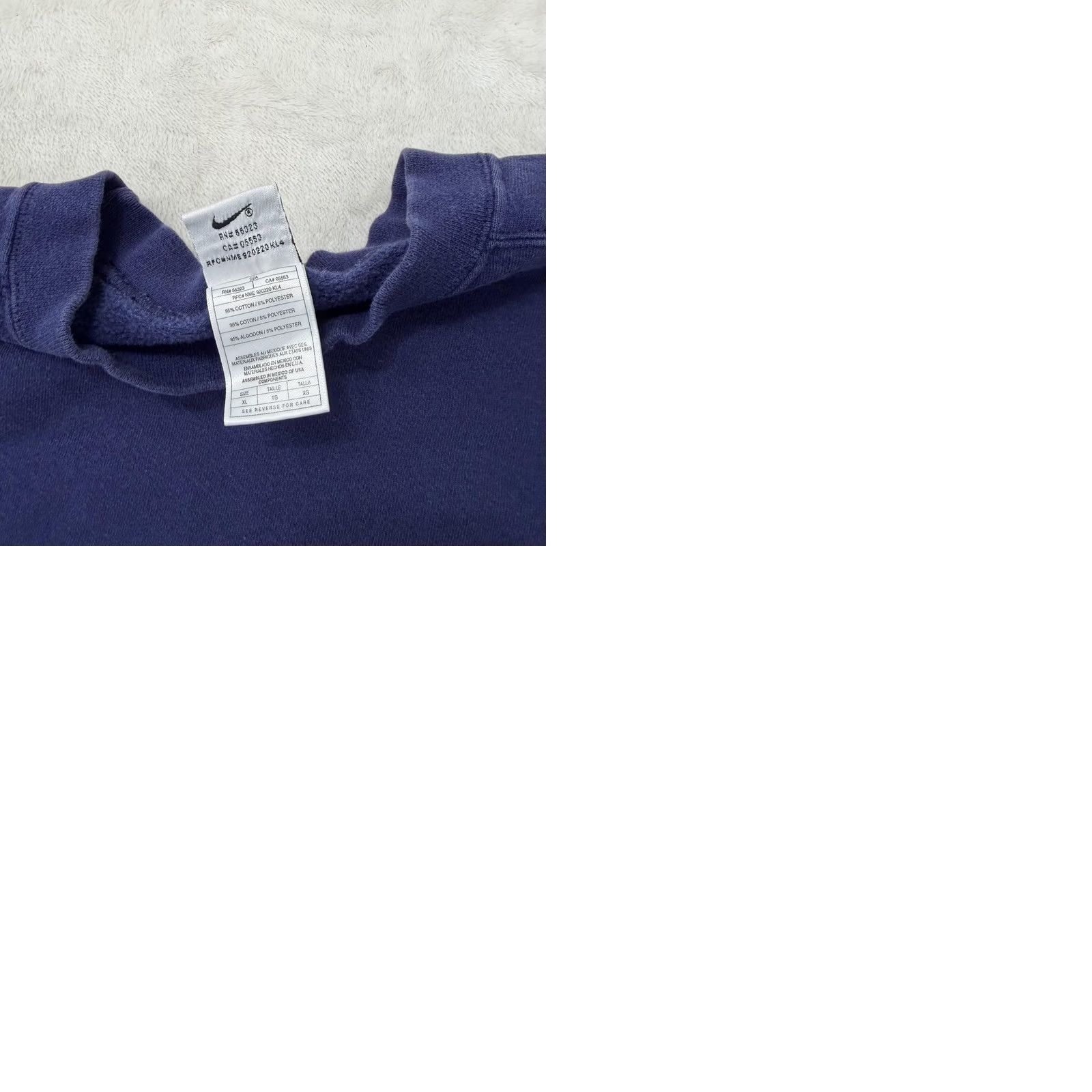 Nike VINTAGE Nike Sweatshirt Mens XL Blue Fleece Crewneck Pullover Swoosh Logo Size US XL / EU 56 / 4 - 10 Thumbnail