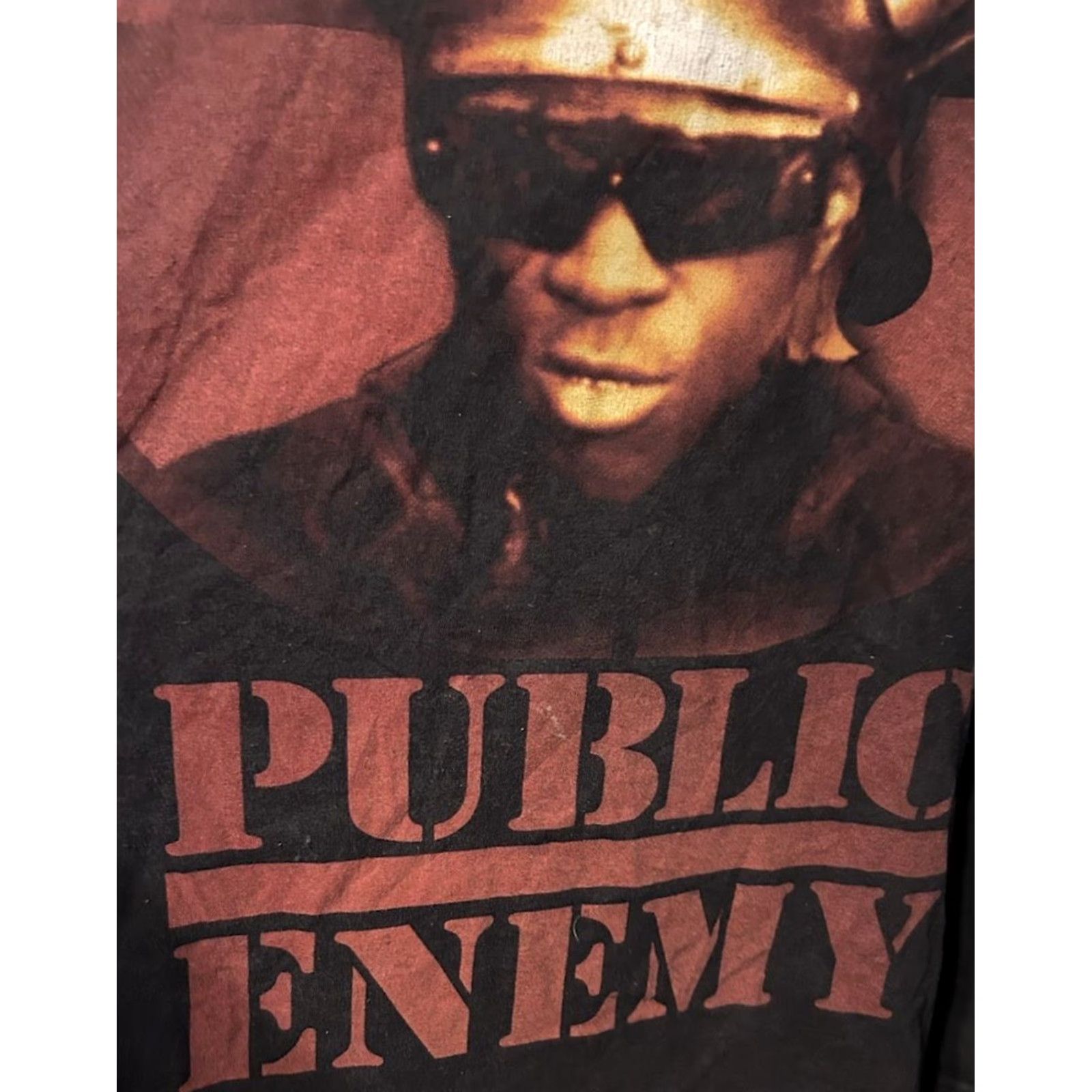 Vintage VINTAGE Public Enemy Flavor Flav Shirt Men 2XL Black Short Sleeve Viking Hat 2009 Size US XXL / EU 58 / 5 - 7 Thumbnail