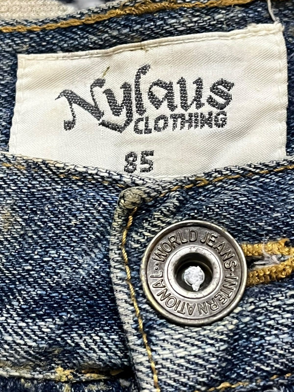 Japanese Brand Vintage Nylaus Clothing Faded Straight Leg Denim Size US 32 / EU 48 - 5 Thumbnail