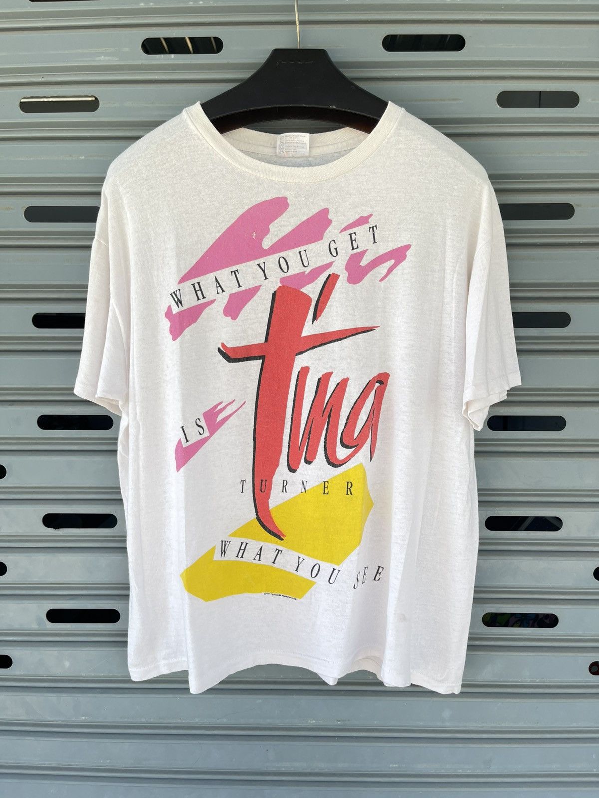 Band Tees Vintage 1989 Tina Turner "What You Get Is What You See" Tee Size US XXL / EU 58 / 5 - 1 Thumbnail