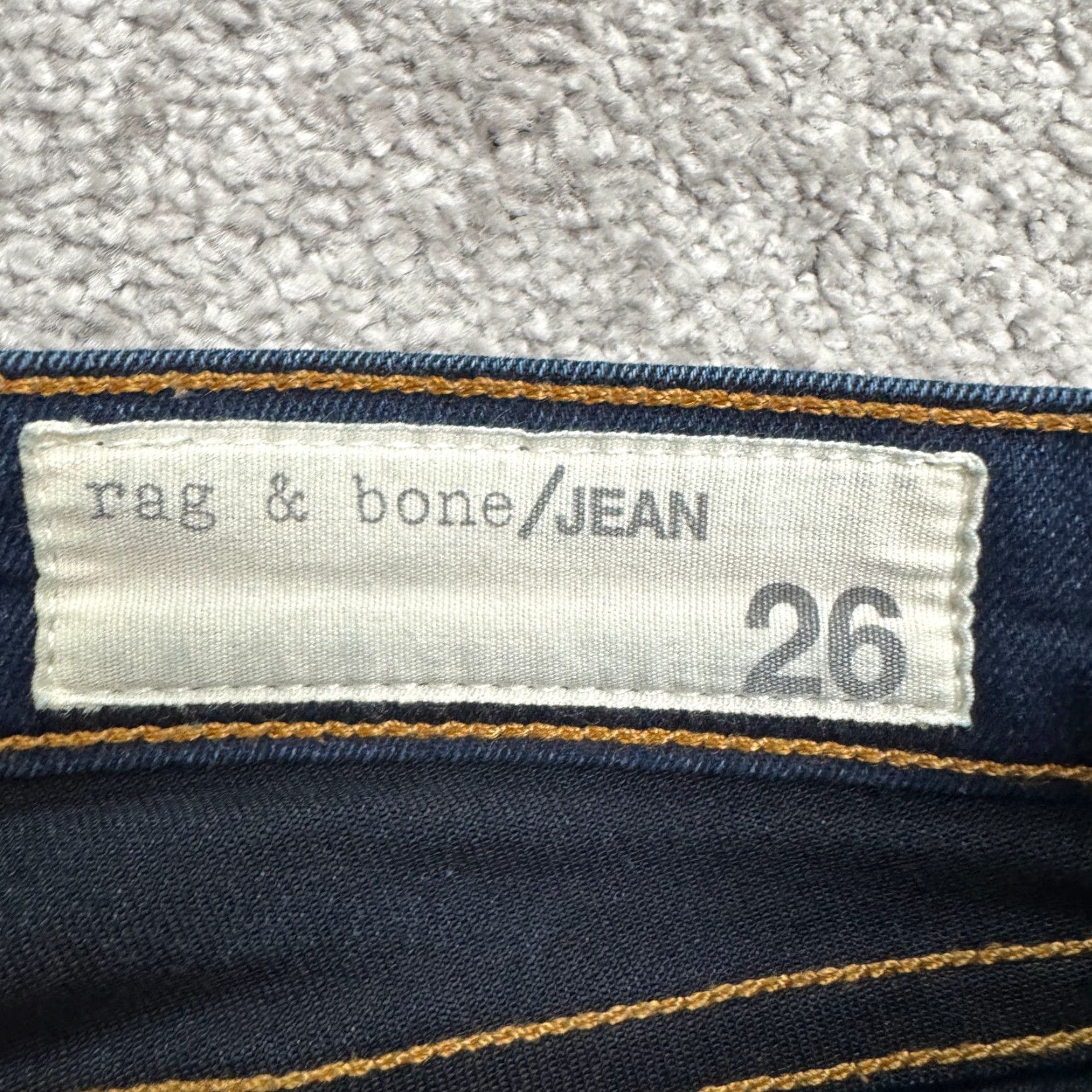 Rag & Bone VINTAGE Rag & Bone Skinny Denim Jeans Womens 26 Blue Dark Wash Streetwear Casual 90s Girls Size 26" / US 2 / IT 38 - 7 Thumbnail