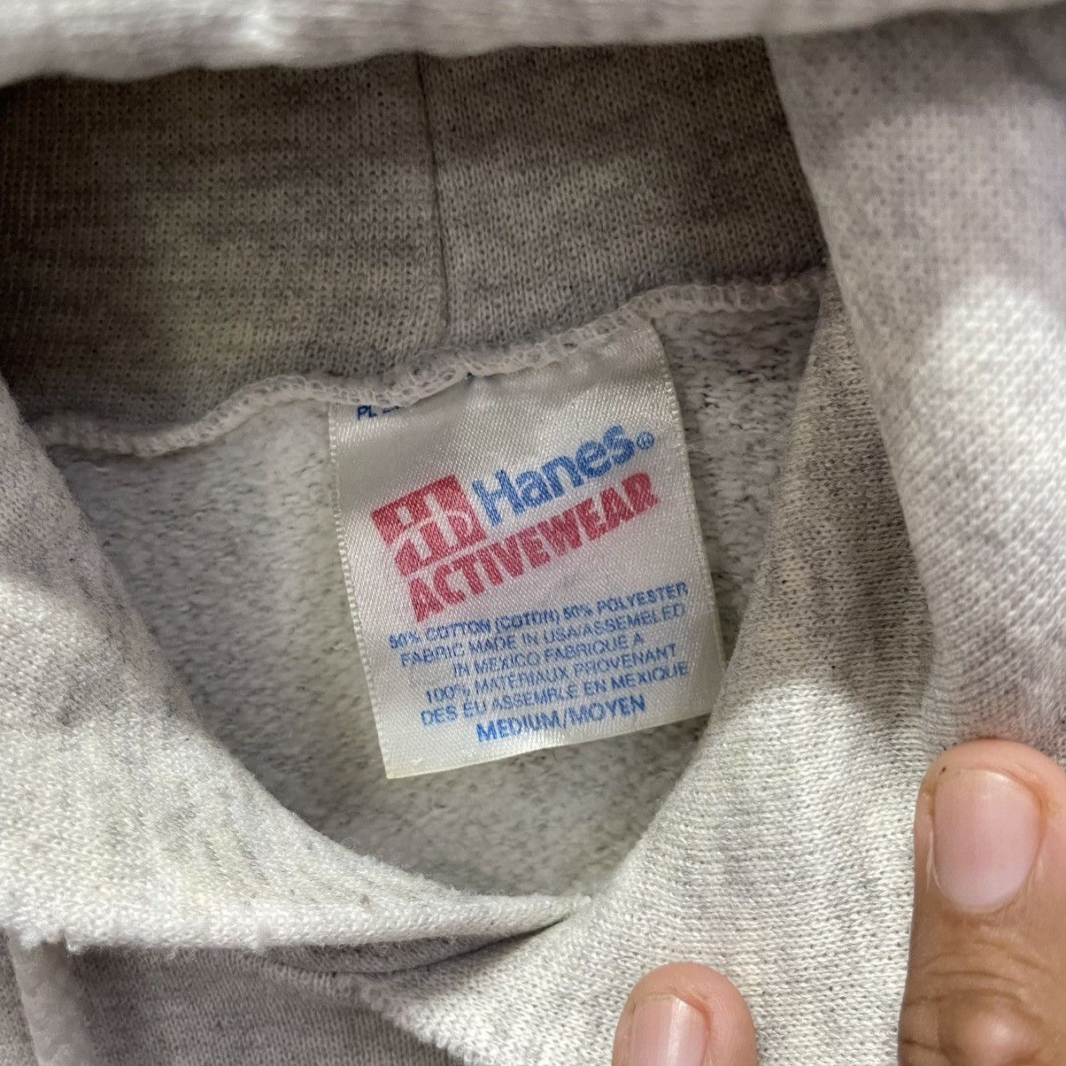 Hanes Vintage Hanes Activewear Hoodie — Classic Heather Gray Size US M / EU 48-50 / 2 - 8 Thumbnail