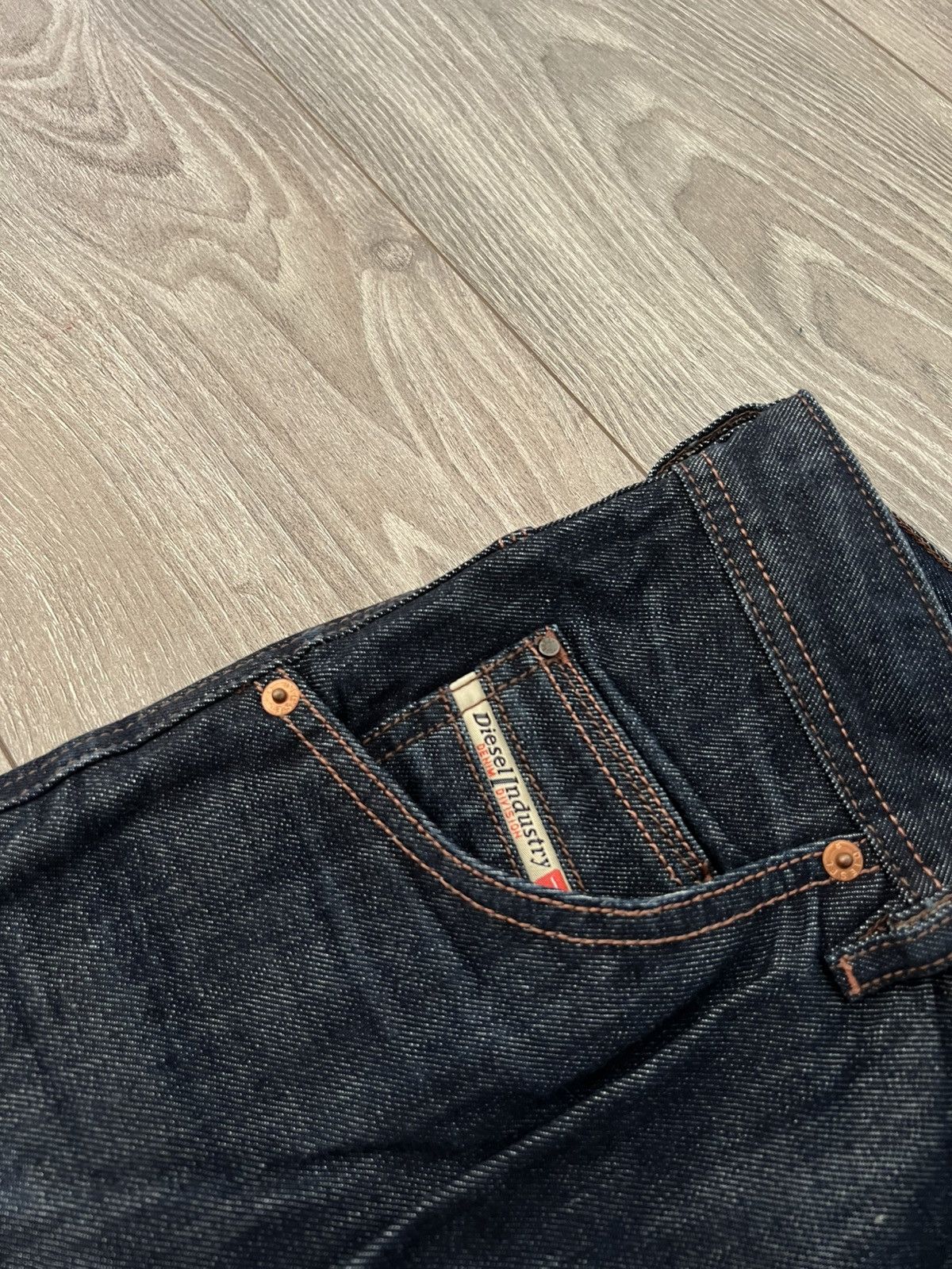 Diesel Diesel Avant Garde Krooley Regular Slim-Carrot Selvage Jeans Size US 33 - 10 Thumbnail